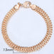 TrendsMax™ Rose Gold Unisex Chain-Link Bracelets - Indigo-Temple