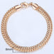 TrendsMax™ Rose Gold Unisex Chain-Link Bracelets - Indigo-Temple