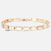 TrendsMax™ Rose Gold Unisex Chain-Link Bracelets - Indigo-Temple