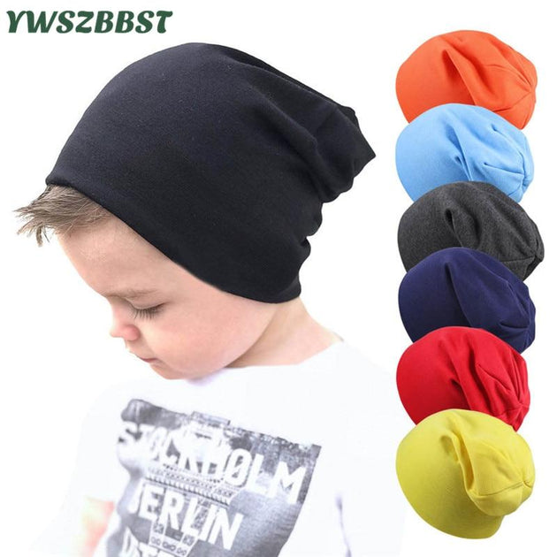 100% Cotton Slouchy Beanie Hat for Babies - Indigo-Temple