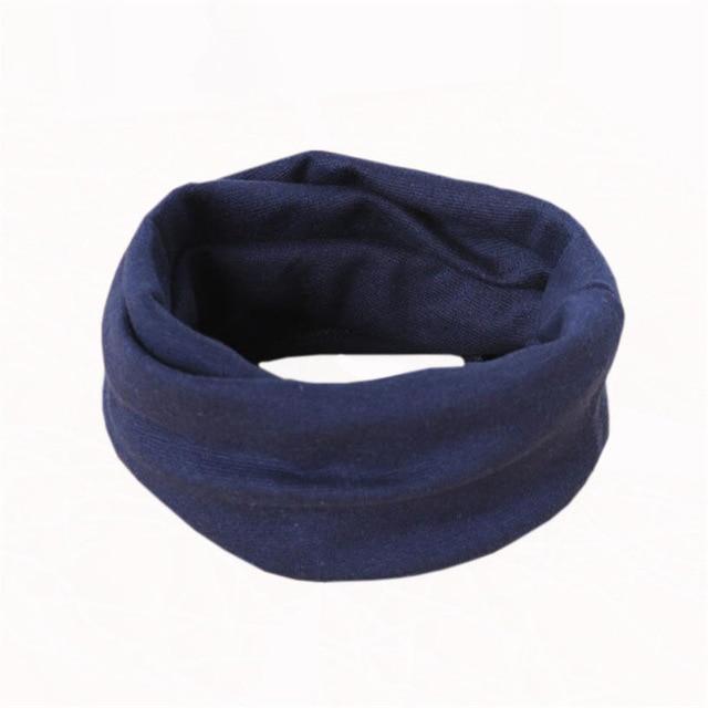 100% Cotton Slouchy Beanie Hat for Babies - Indigo-Temple