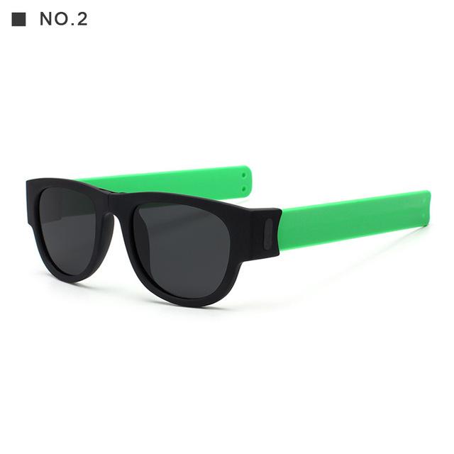 BendiShades™ Snap-Flex Polarized Unisex Sunglasses - Indigo-Temple