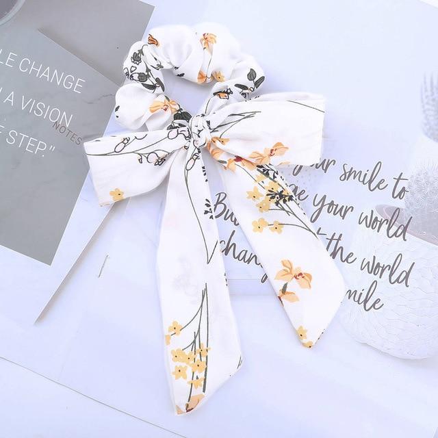 AWAYTR™ Stylish Elastic Hair-Bow Scrunchy - Indigo-Temple