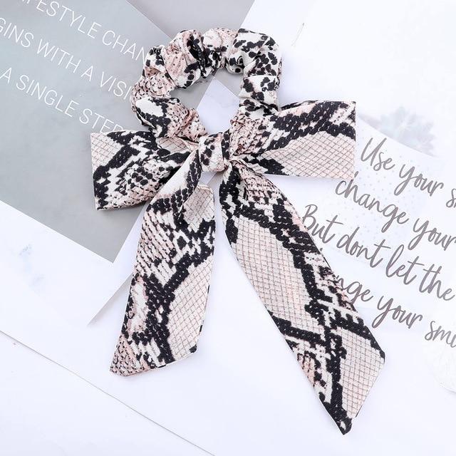 AWAYTR™ Stylish Elastic Hair-Bow Scrunchy - Indigo-Temple
