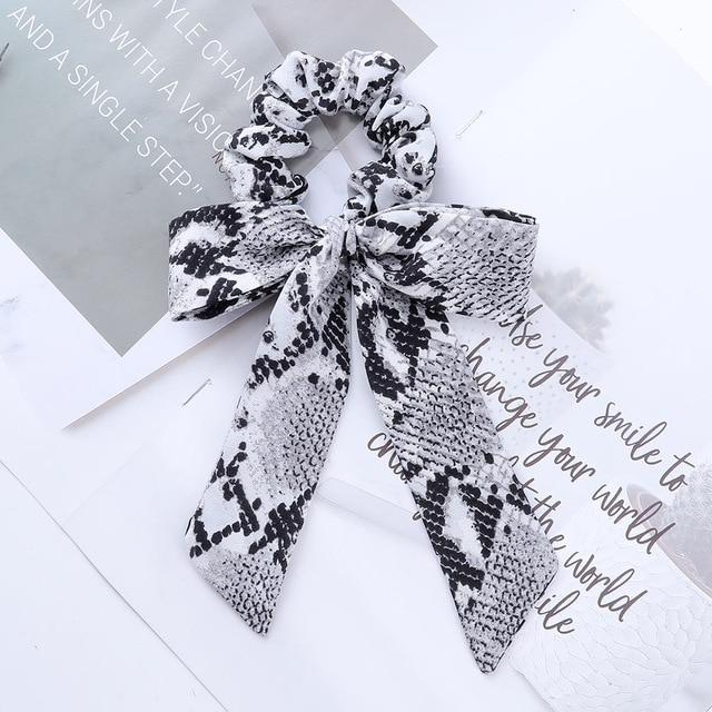AWAYTR™ Stylish Elastic Hair-Bow Scrunchy - Indigo-Temple