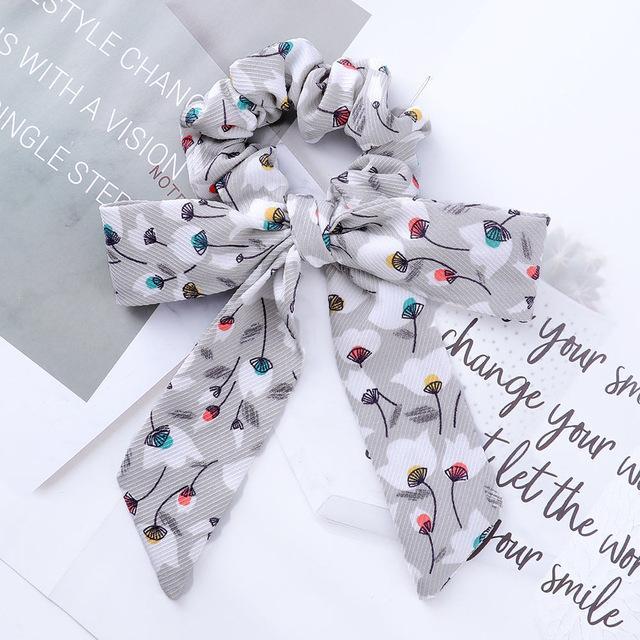 AWAYTR™ Stylish Elastic Hair-Bow Scrunchy - Indigo-Temple