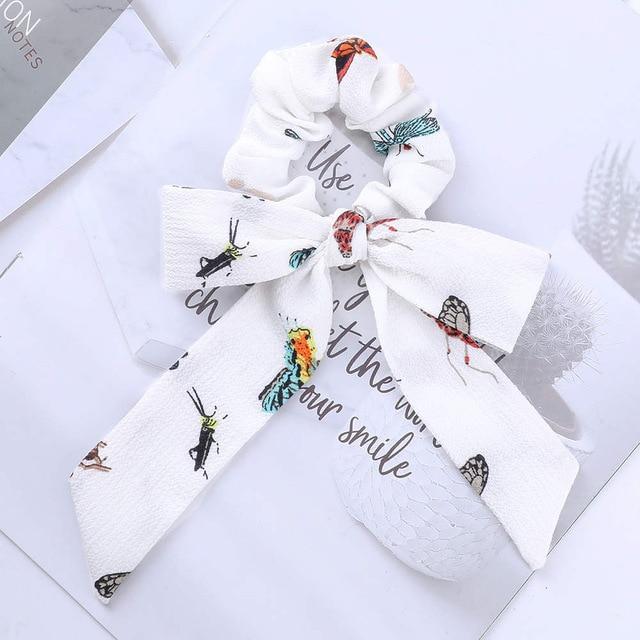 AWAYTR™ Stylish Elastic Hair-Bow Scrunchy - Indigo-Temple