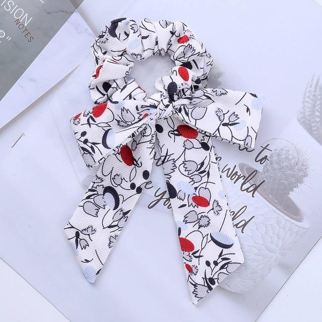 AWAYTR™ Stylish Elastic Hair-Bow Scrunchy - Indigo-Temple