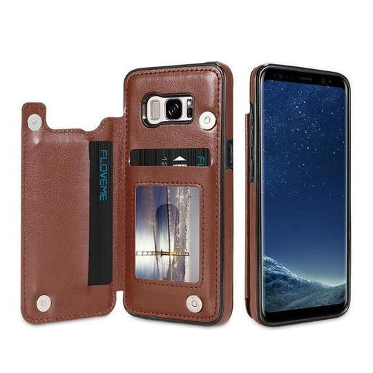 FLIP WALLET CASE FOR  SAMSUNG - Indigo-Temple