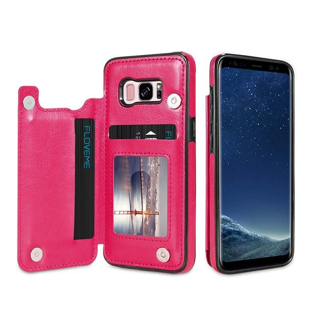 FLIP WALLET CASE FOR  SAMSUNG - Indigo-Temple