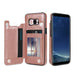 FLIP WALLET CASE FOR  SAMSUNG - Indigo-Temple
