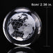 3D Laser-Engraved Decorative Crystal Globe - Indigo-Temple