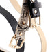 Snake-Skin Pattern Women's Leather Belt - Indigo-Temple
