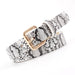 Snake-Skin Pattern Women's Leather Belt - Indigo-Temple