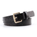 Snake-Skin Pattern Women's Leather Belt - Indigo-Temple