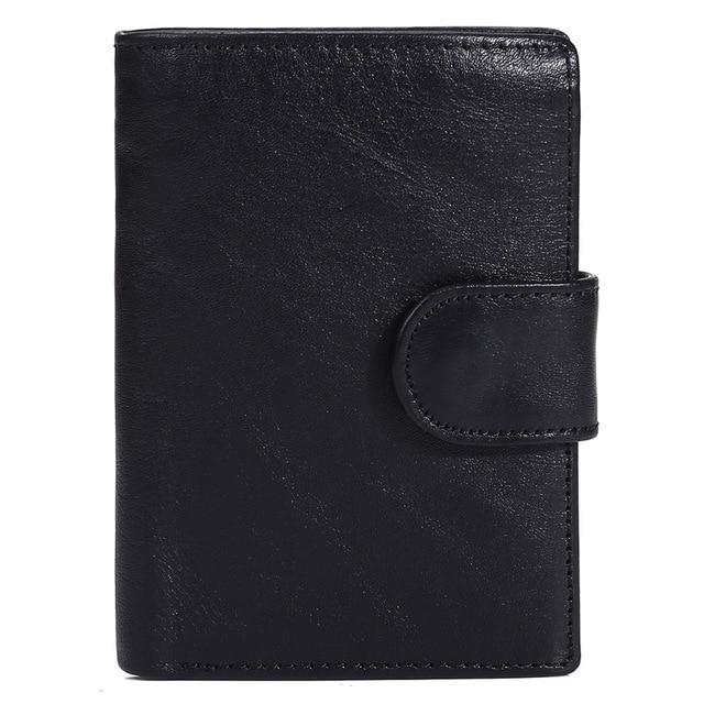 MISFITS™ Vintage Snap-Closure Genuine Leather Wallet - Indigo-Temple