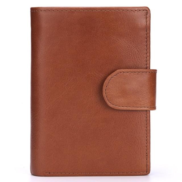 MISFITS™ Vintage Snap-Closure Genuine Leather Wallet - Indigo-Temple