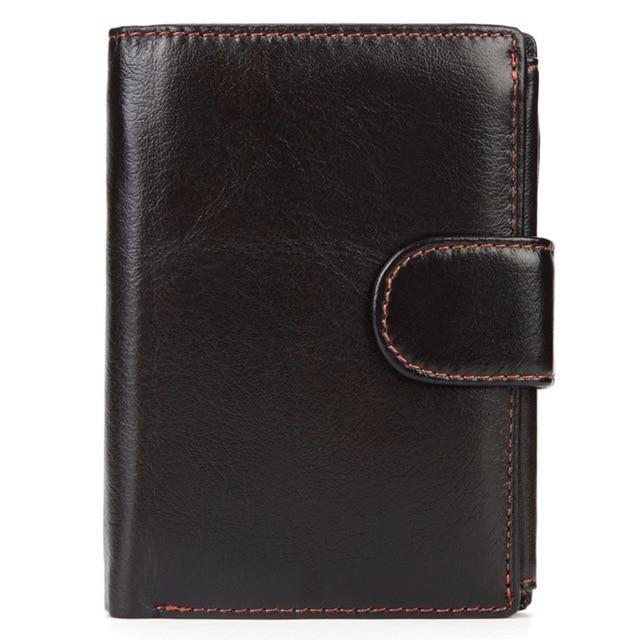 MISFITS™ Vintage Snap-Closure Genuine Leather Wallet - Indigo-Temple