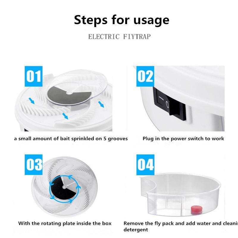 AutoSpin™ Electric Rotating Fly Trap - Indigo-Temple