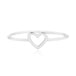 Delicate 1-Piece Women's Heart Ring - Indigo-Temple