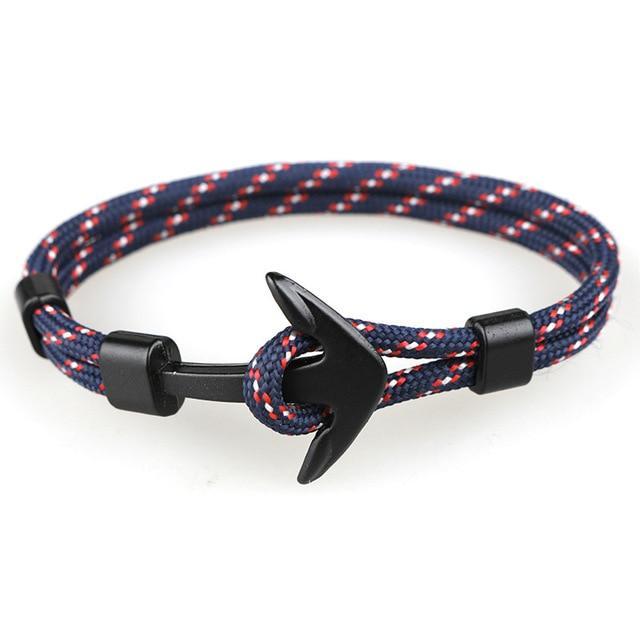 HOMOD™ Nautical Hook Unisex Rope Bracelet - Indigo-Temple