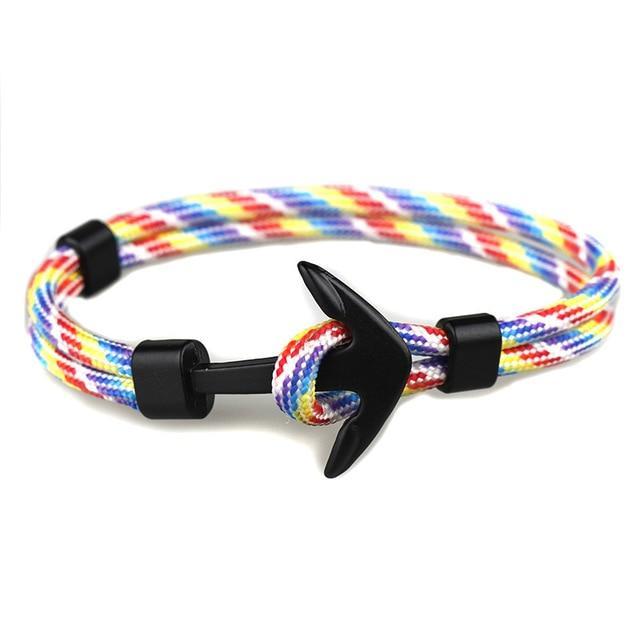 HOMOD™ Nautical Hook Unisex Rope Bracelet - Indigo-Temple