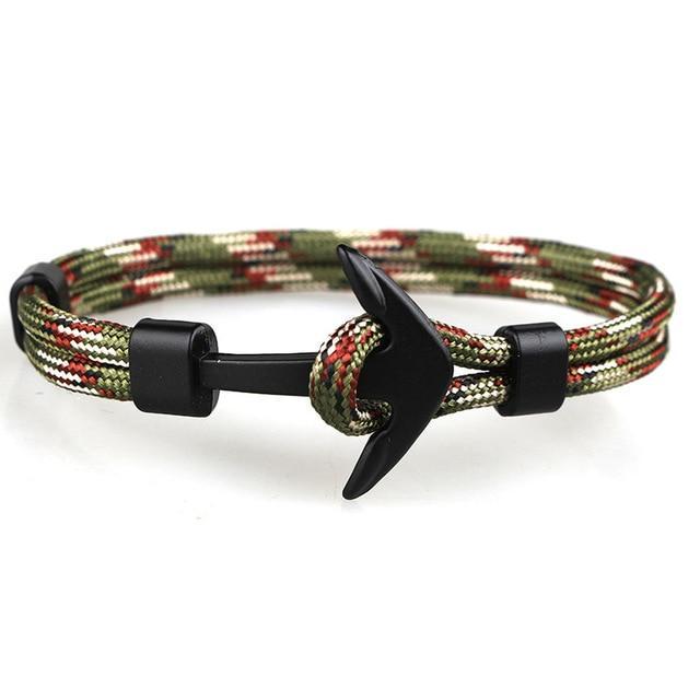 HOMOD™ Nautical Hook Unisex Rope Bracelet - Indigo-Temple