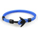 HOMOD™ Nautical Hook Unisex Rope Bracelet - Indigo-Temple