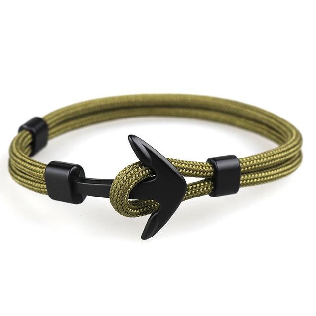 HOMOD™ Nautical Hook Unisex Rope Bracelet - Indigo-Temple