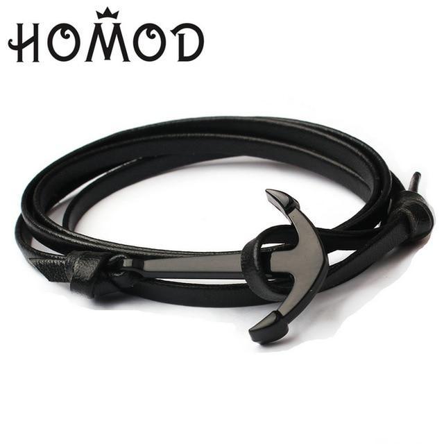 HOMOD™ Nautical Hook Unisex Rope Bracelet - Indigo-Temple