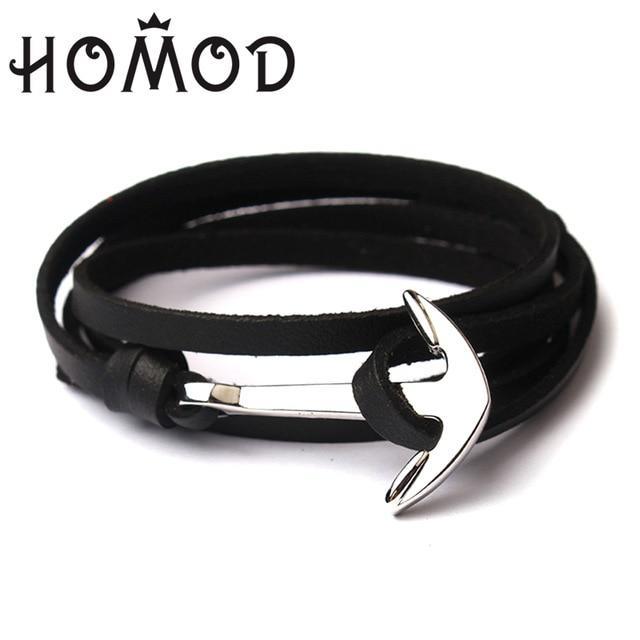 HOMOD™ Nautical Hook Unisex Rope Bracelet - Indigo-Temple