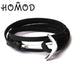 HOMOD™ Nautical Hook Unisex Rope Bracelet - Indigo-Temple
