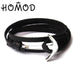 HOMOD™ Nautical Hook Unisex Rope Bracelet - Indigo-Temple