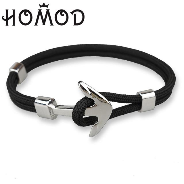 HOMOD™ Nautical Hook Unisex Rope Bracelet - Indigo-Temple