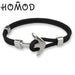 HOMOD™ Nautical Hook Unisex Rope Bracelet - Indigo-Temple
