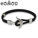 HOMOD™ Nautical Hook Unisex Rope Bracelet - Indigo-Temple