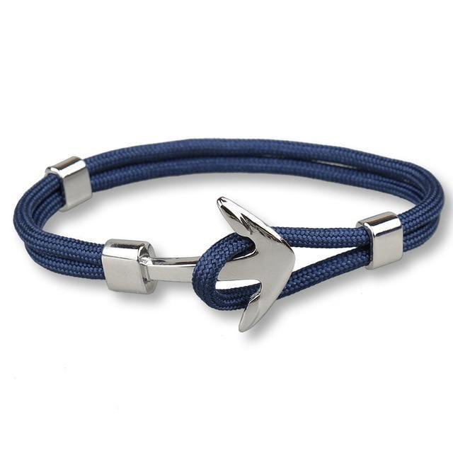 HOMOD™ Nautical Hook Unisex Rope Bracelet - Indigo-Temple