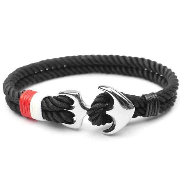 HOMOD™ Nautical Hook Unisex Rope Bracelet - Indigo-Temple