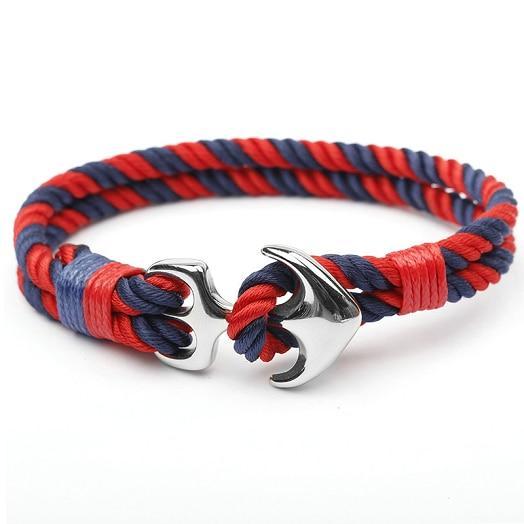 HOMOD™ Nautical Hook Unisex Rope Bracelet - Indigo-Temple