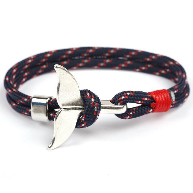 HOMOD™ Nautical Hook Unisex Rope Bracelet - Indigo-Temple