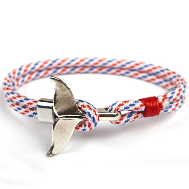 HOMOD™ Nautical Hook Unisex Rope Bracelet - Indigo-Temple