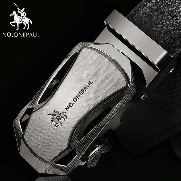 NO.ONEPAUL™ Genuine Leather Formal Fashion Men's Belt - Indigo-Temple