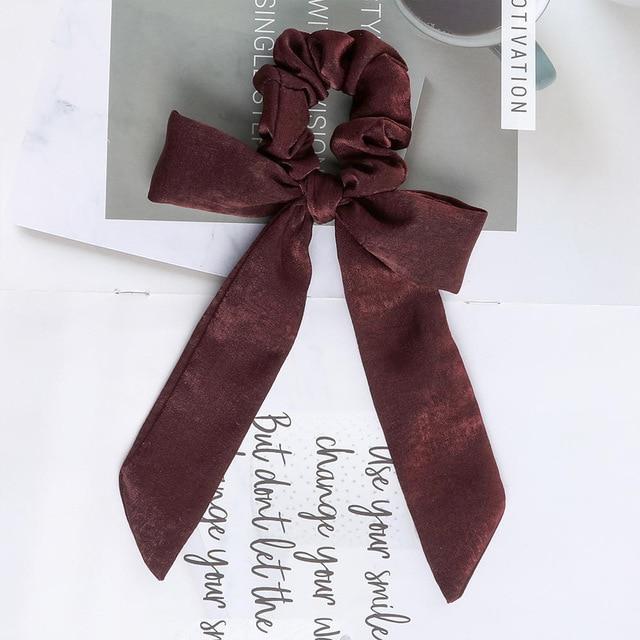 AWAYTR™ Stylish Elastic Hair-Bow Scrunchy - Indigo-Temple