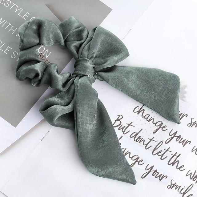 AWAYTR™ Stylish Elastic Hair-Bow Scrunchy - Indigo-Temple