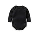 100% cotton Baby Bodysuit With long Sleevs And Turtle Neck - Indigo-Temple