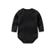 100% cotton Baby Bodysuit With long Sleevs And Turtle Neck - Indigo-Temple