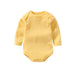 100% cotton Baby Bodysuit With long Sleevs And Turtle Neck - Indigo-Temple