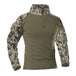 US Army Style Combat Cargo Shirt - Indigo-Temple