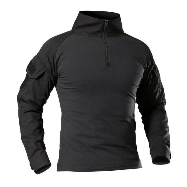 US Army Style Combat Cargo Shirt - Indigo-Temple