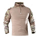 US Army Style Combat Cargo Shirt - Indigo-Temple
